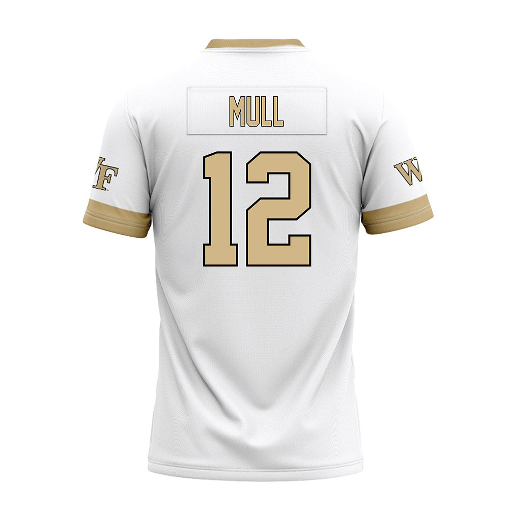 Wake Forest - NCAA Football : Jaxon Mull - White Premium Football Jersey