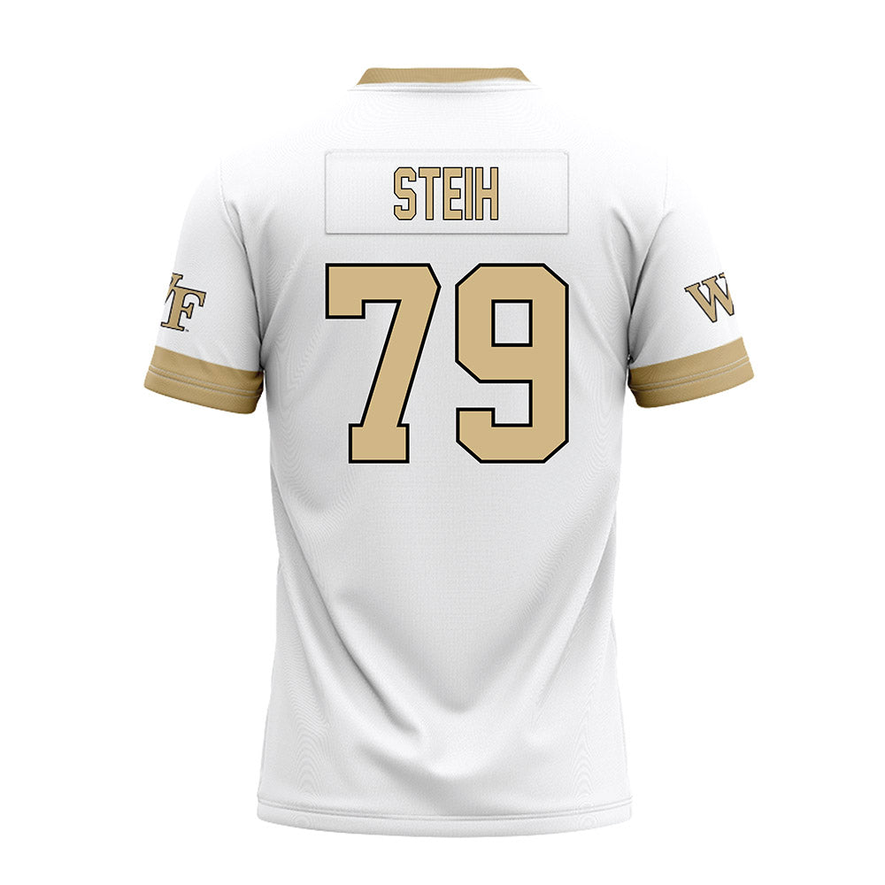 Wake Forest - NCAA Football : George Steih - White Premium Football Jersey