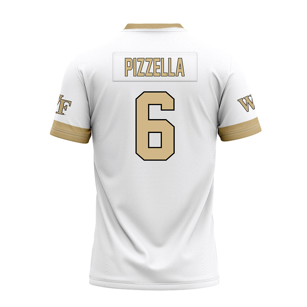 Wake Forest - NCAA Football : Steele Pizzella - White Premium Football Jersey-1