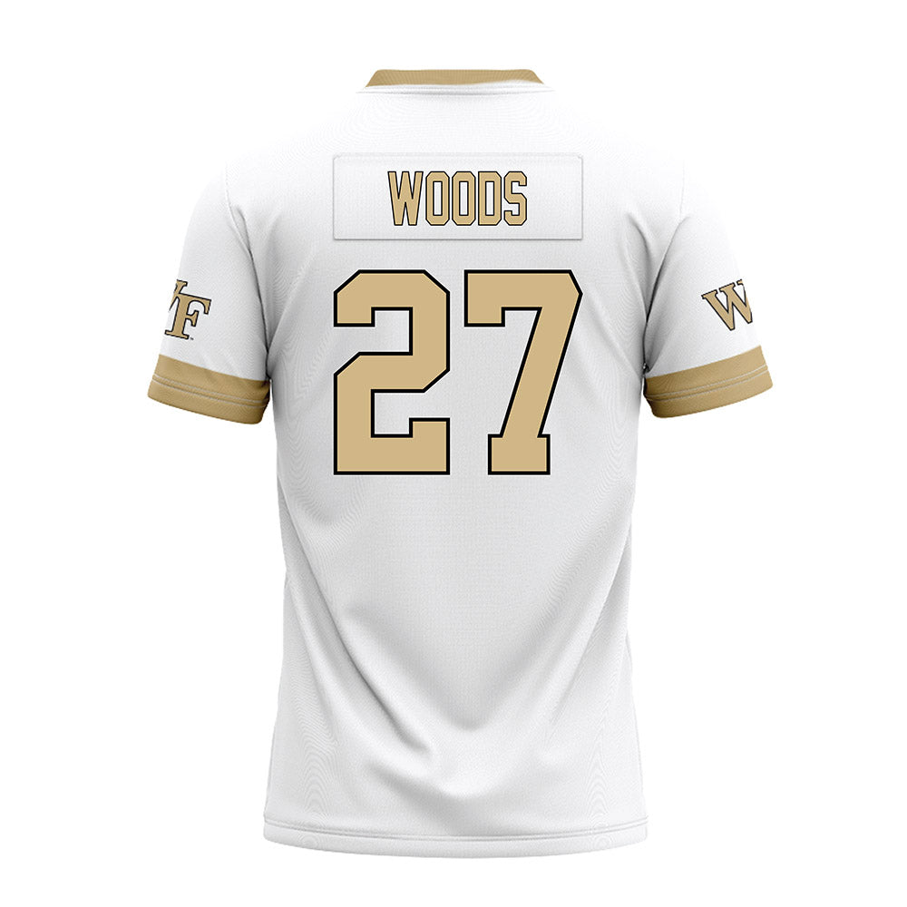 Wake Forest - NCAA Football : Jason Woods - White Premium Football Jersey