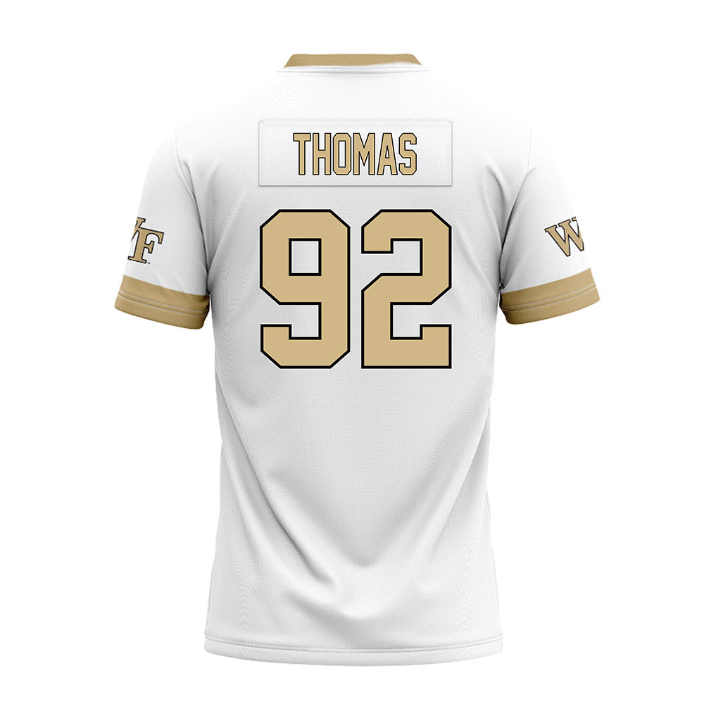 Wake Forest - NCAA Football : Ka'Shawn Thomas - White Premium Football Jersey