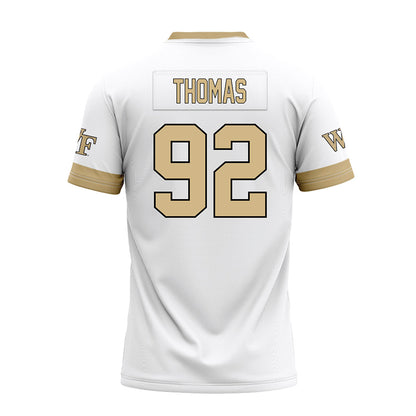 Wake Forest - NCAA Football : Ka'Shawn Thomas - White Premium Football Jersey