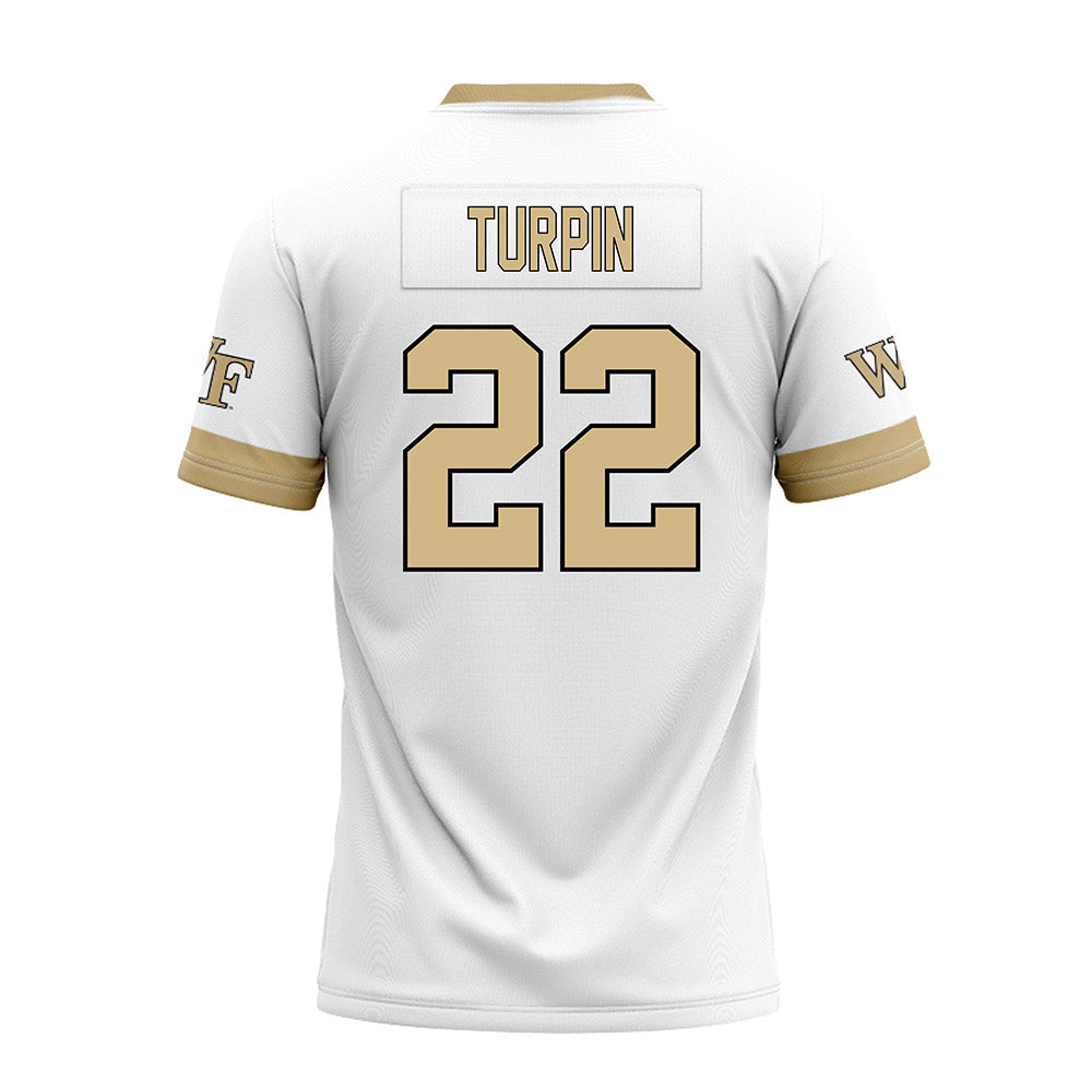 Wake Forest - NCAA Football : Myles Turpin - White Premium Football Jersey-1