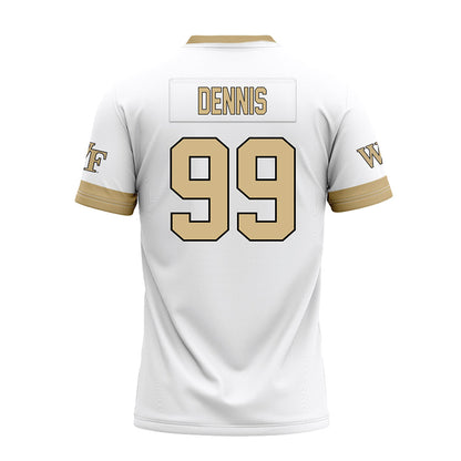 Wake Forest - NCAA Football : Matthew Dennis - White Premium Football Jersey