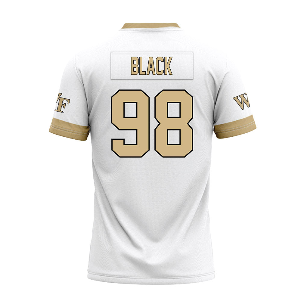 Wake Forest - NCAA Football : Tyler Black - White Premium Football Jersey