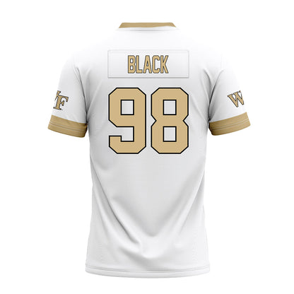 Wake Forest - NCAA Football : Tyler Black - White Premium Football Jersey