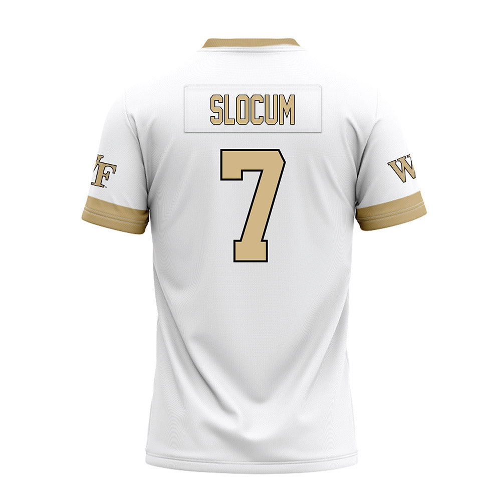 Wake Forest - NCAA Football : Evan Slocum - White Premium Football Jersey