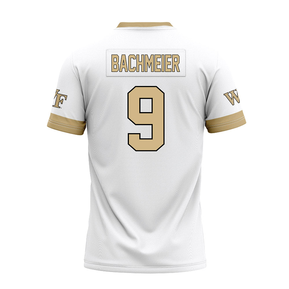 Wake Forest - NCAA Football : Hank Bachmeier - White Premium Football Jersey