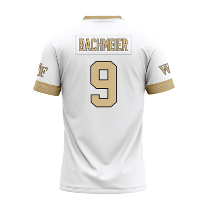 Wake Forest - NCAA Football : Hank Bachmeier - White Premium Football Jersey