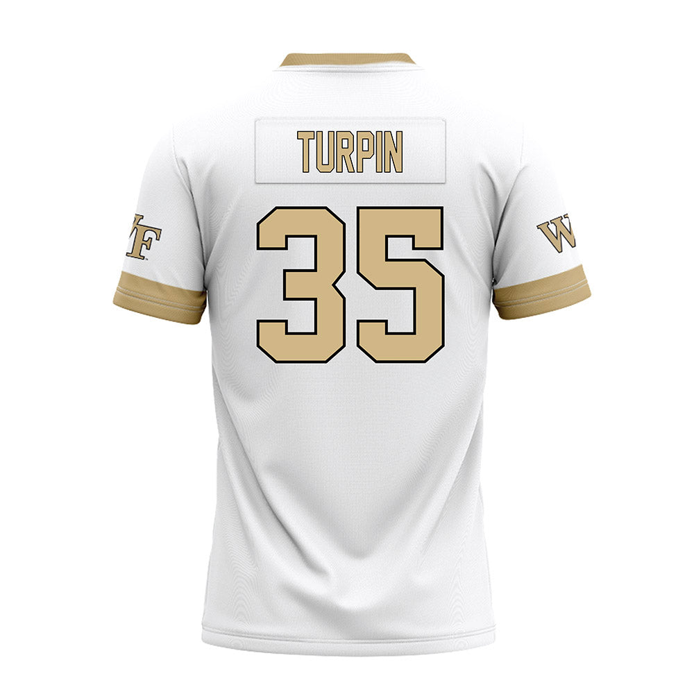 Wake Forest - NCAA Football : Myles Turpin - White Premium Football Jersey