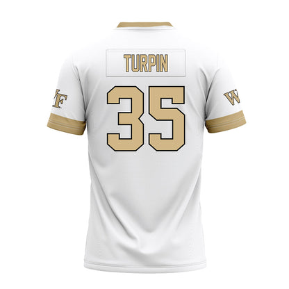 Wake Forest - NCAA Football : Myles Turpin - White Premium Football Jersey