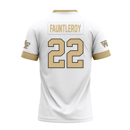 Wake Forest - NCAA Football : Kennedy Fauntleroy - White Premium Football Jersey