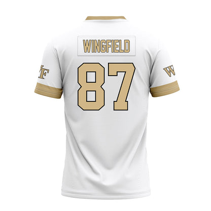 Wake Forest - NCAA Football : Charlie Wingfield - White Premium Football Jersey-1