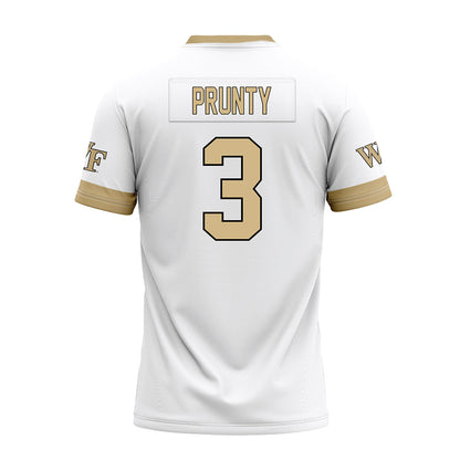 Wake Forest - NCAA Football : Karon Prunty - White Premium Football Jersey-1