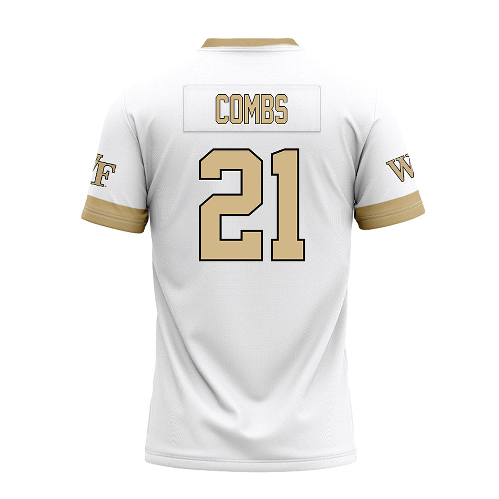 Wake Forest - NCAA Football : Branson Combs - White Premium Football Jersey