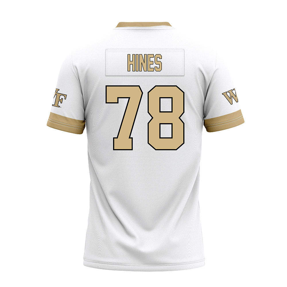 Wake Forest - NCAA Football : Jack Hines - White Premium Football Jersey