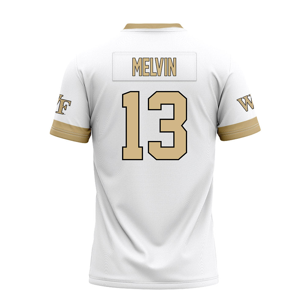 Wake Forest - NCAA Football : Jeremiah Melvin - White Premium Football Jersey-1