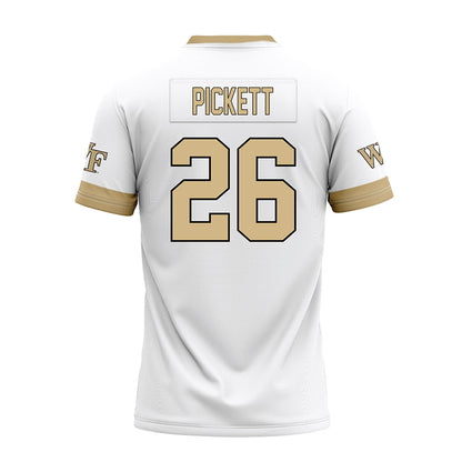 Wake Forest - NCAA Football : Drew Pickett - White Premium Football Jersey