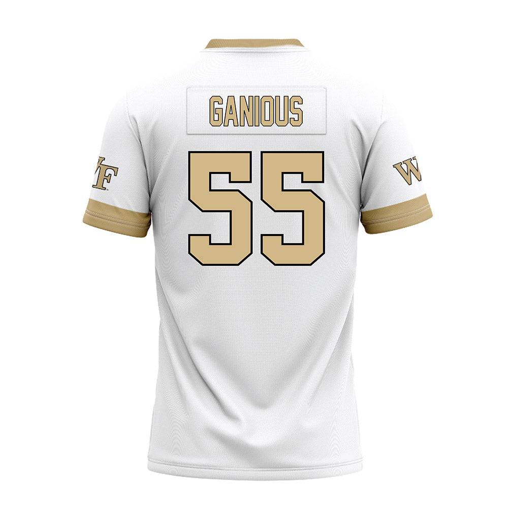 Wake Forest - NCAA Football : Bryce Ganious - White Premium Football Jersey