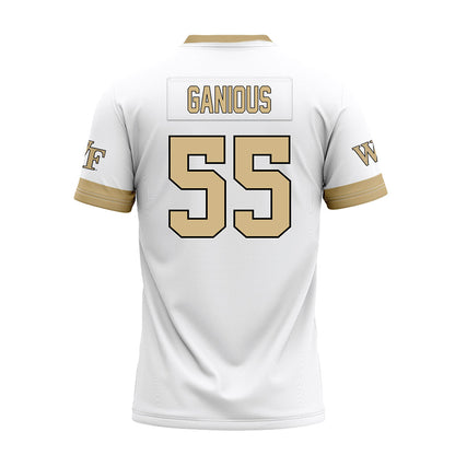 Wake Forest - NCAA Football : Bryce Ganious - White Premium Football Jersey