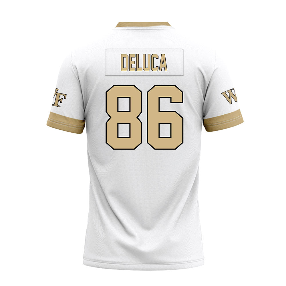 Wake Forest - NCAA Football : Dominic DeLuca - White Premium Football Jersey