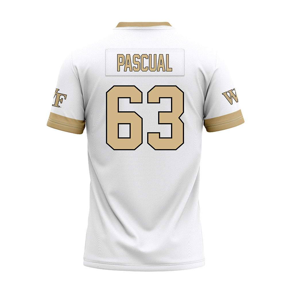 Wake Forest - NCAA Football : Jake Pascual - White Premium Football Jersey