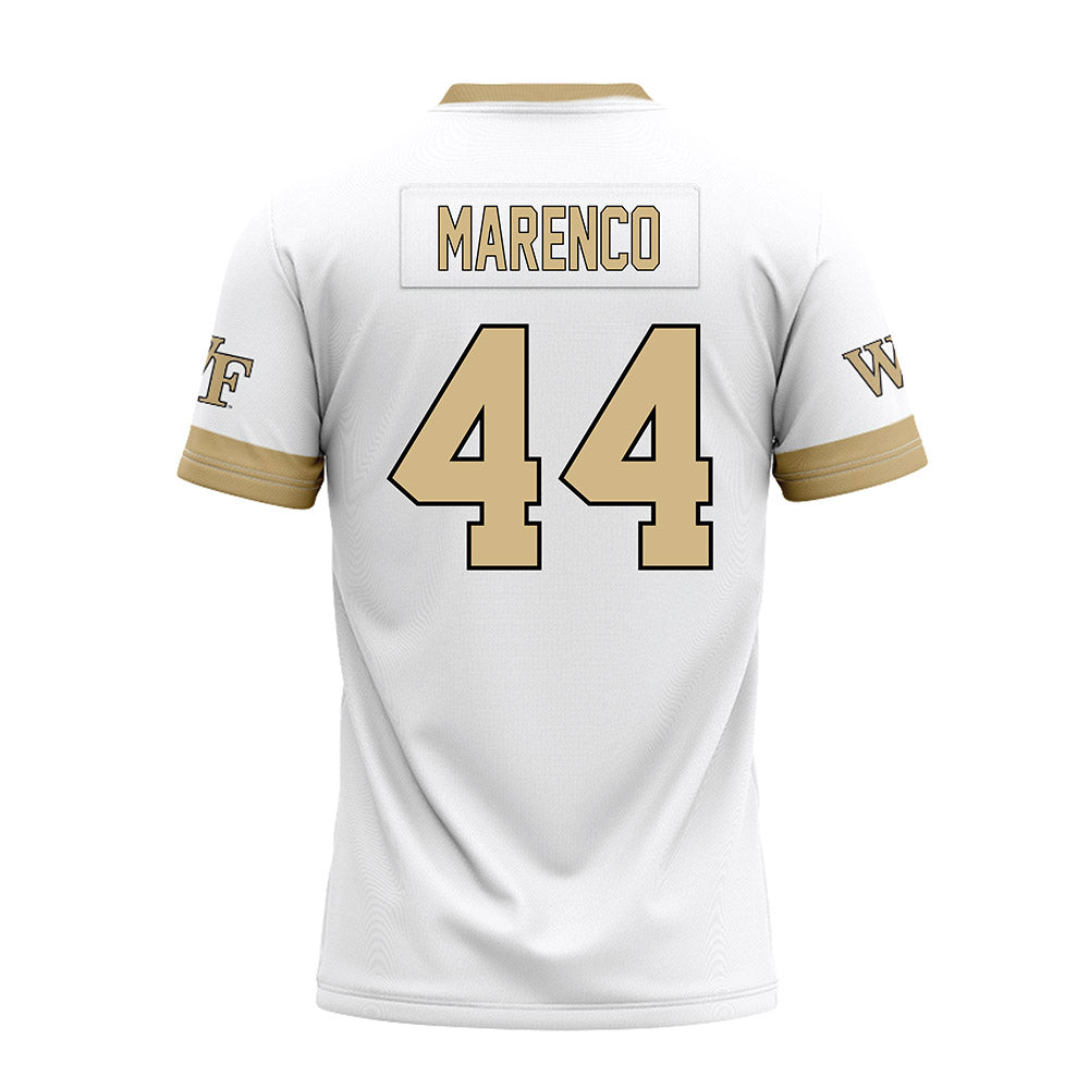 Wake Forest - NCAA Football : Alec Marenco - White Premium Football Jersey-1