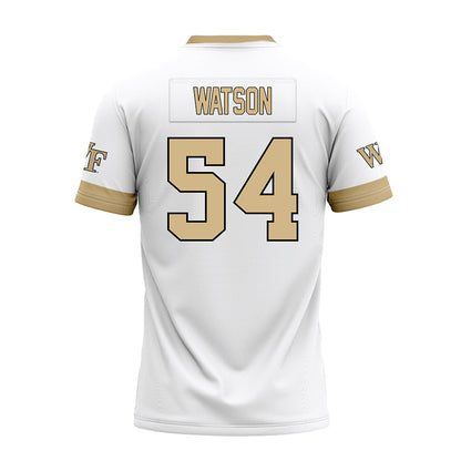 Wake Forest - NCAA Football : Khyler Watson - White Premium Football Jersey