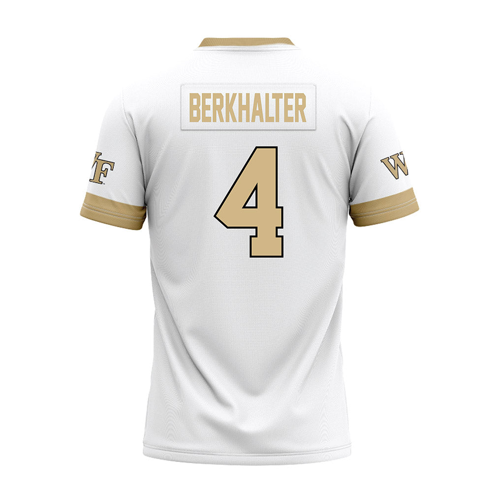 Wake Forest - NCAA Football : Sterling Berkhalter - White Premium Football Jersey-1