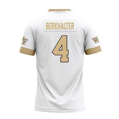 Wake Forest - NCAA Football : Sterling Berkhalter - White Premium Football Jersey-1