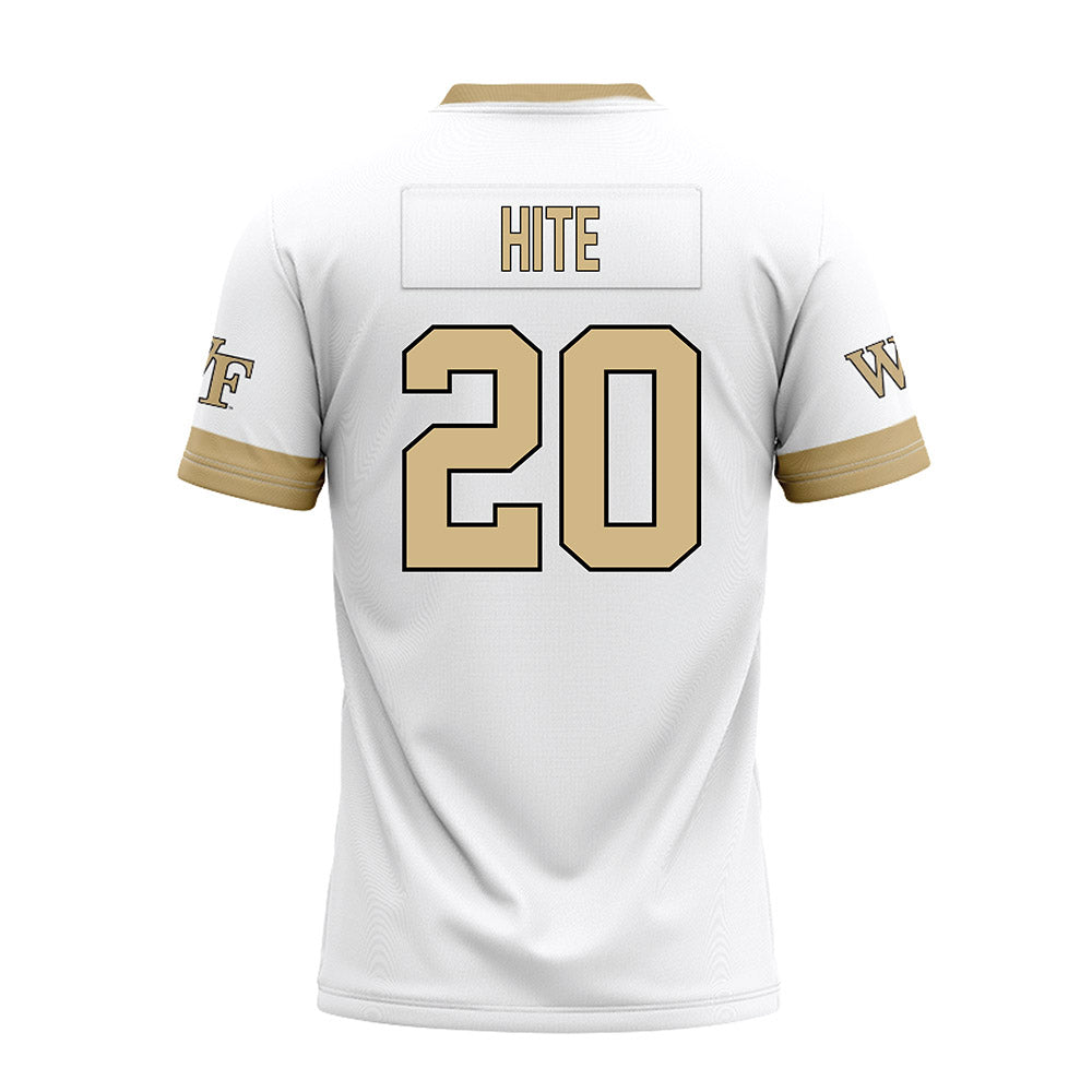 Wake Forest - NCAA Football : Cameron Hite - White Premium Football Jersey