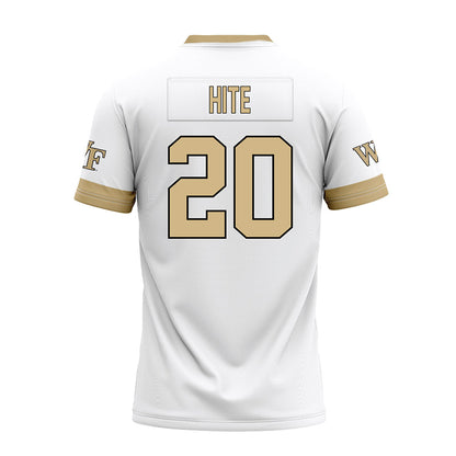 Wake Forest - NCAA Football : Cameron Hite - White Premium Football Jersey