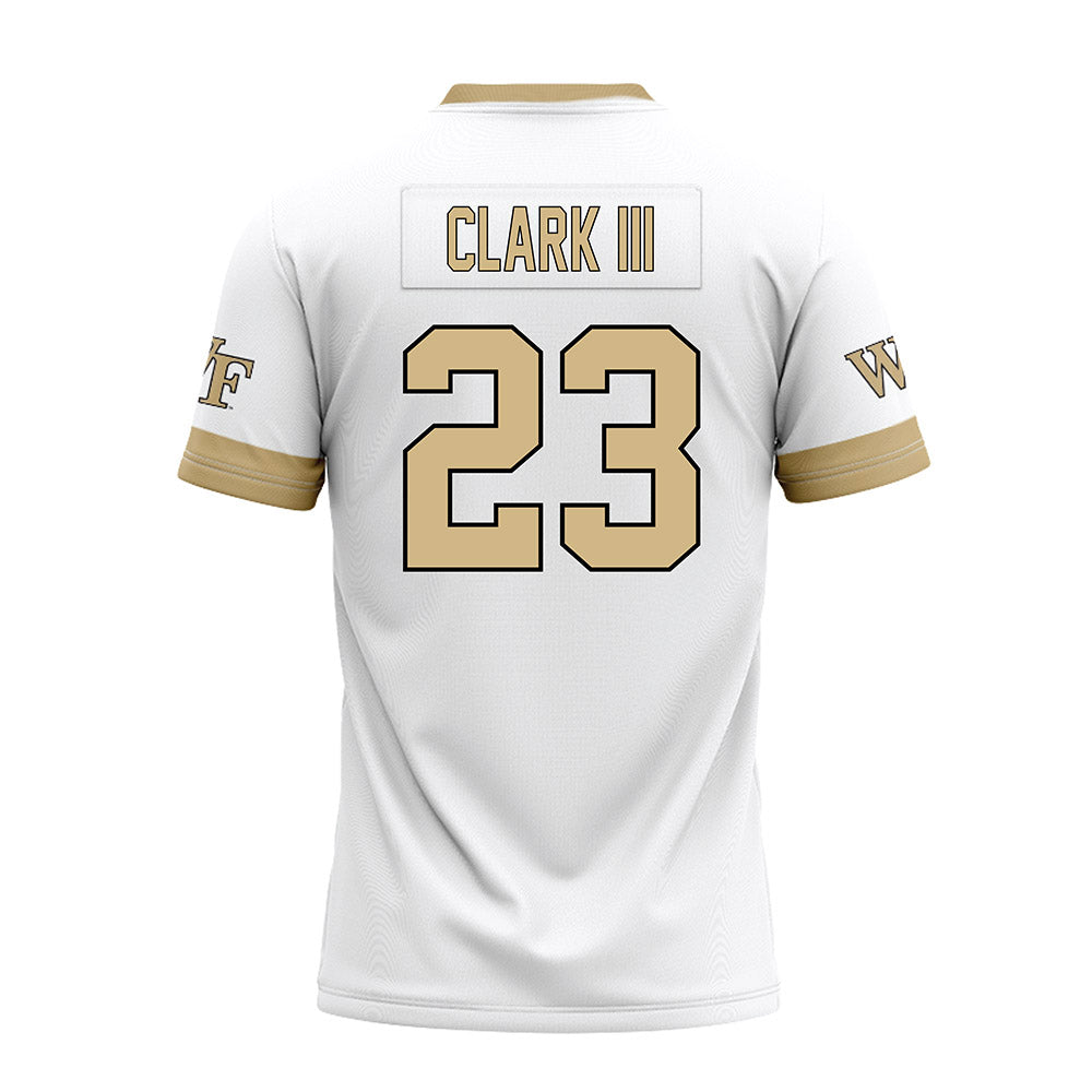 Wake Forest - NCAA Football : Ty Clark III - White Premium Football Jersey