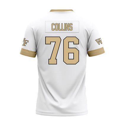 Wake Forest - NCAA Football : Jaydon Collins - White Premium Football Jersey