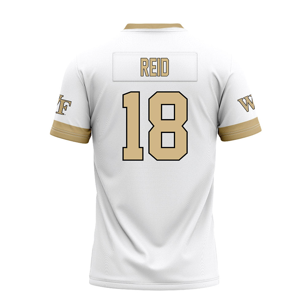 Wake Forest - NCAA Football : Elijah Reid - White Premium Football Jersey-1