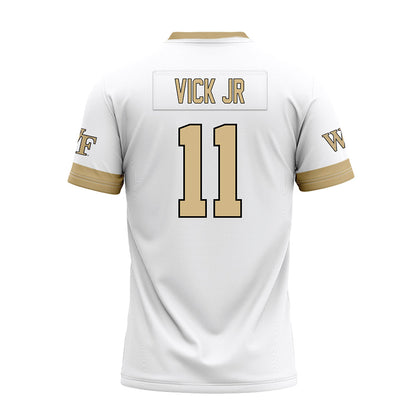 Wake Forest - NCAA Football : RJ Vick Jr - White Premium Football Jersey-1