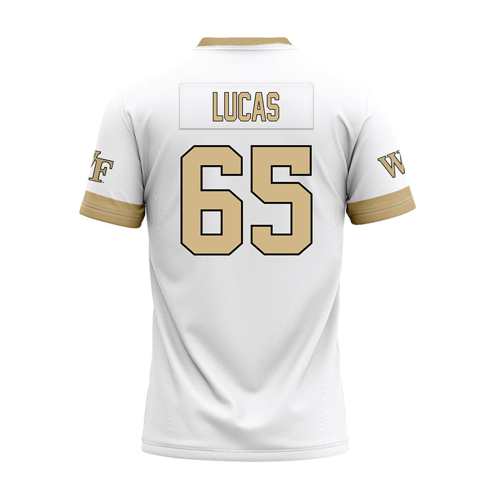 Wake Forest - NCAA Football : Hank Lucas - White Premium Football Jersey