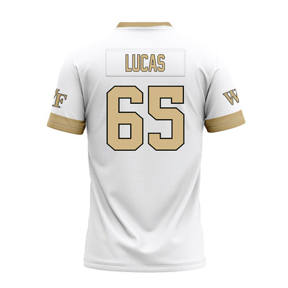 Wake Forest - NCAA Football : Hank Lucas - White Premium Football Jersey