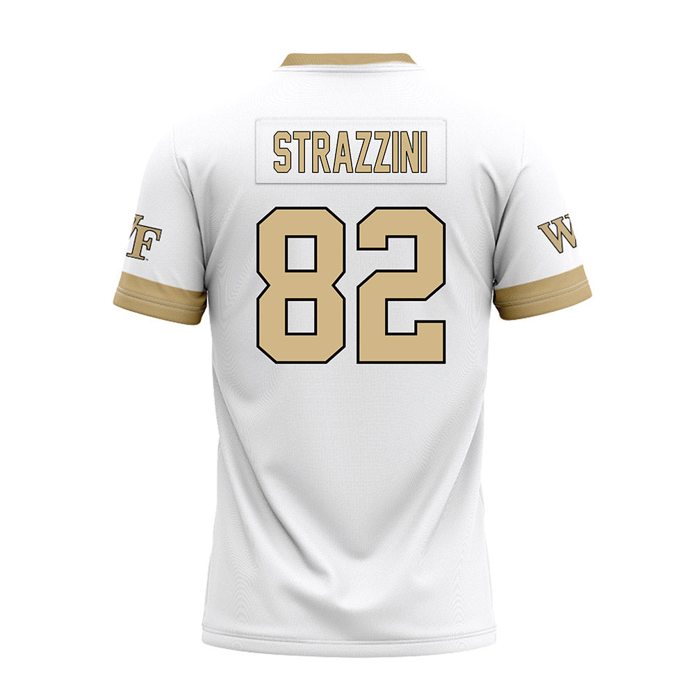 Wake Forest - NCAA Football : Luca Strazzini - White Premium Football Jersey-1
