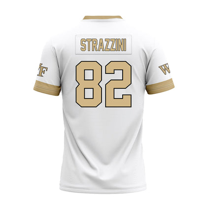 Wake Forest - NCAA Football : Luca Strazzini - White Premium Football Jersey-1