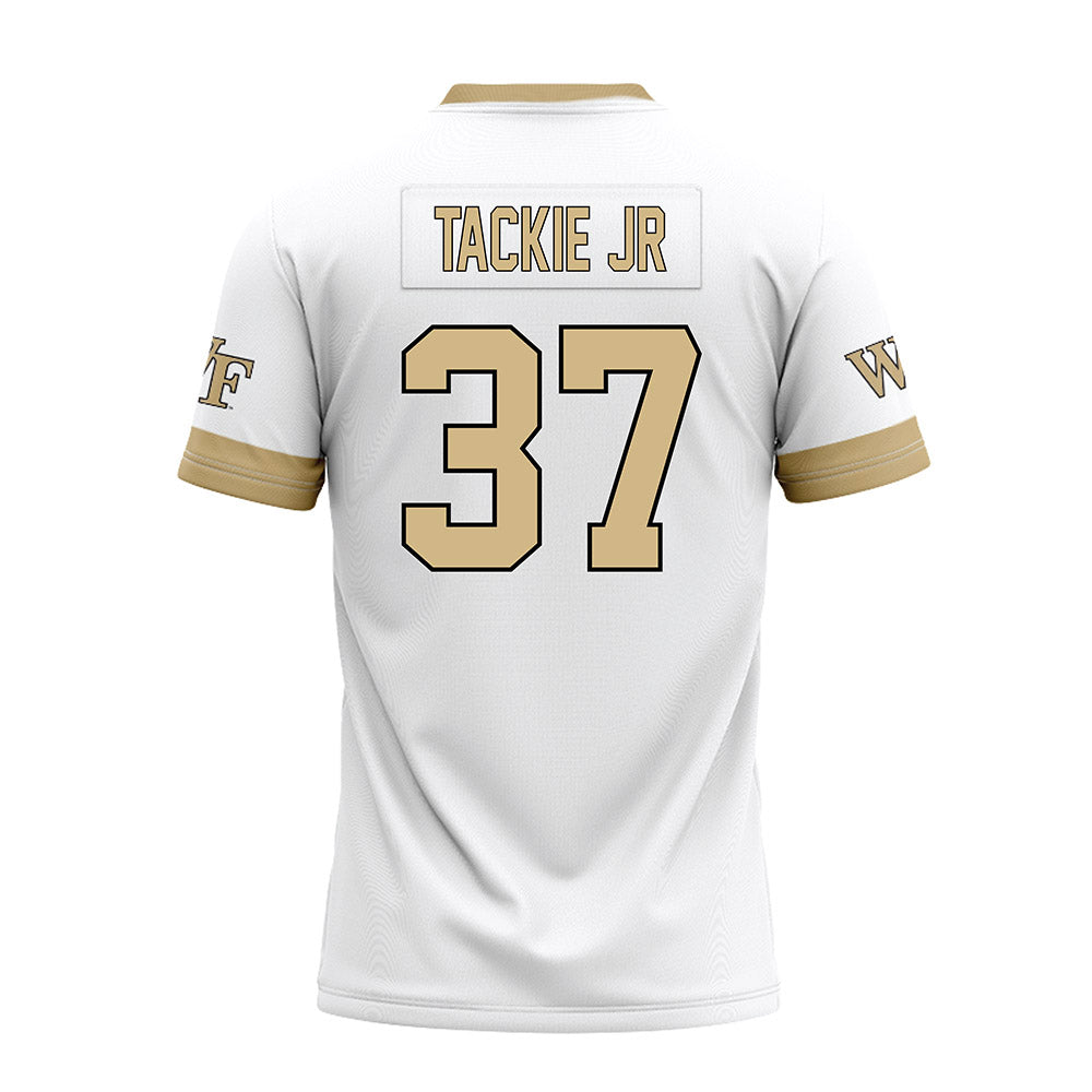 Wake Forest - NCAA Football : William Tackie Jr - White Premium Football Jersey