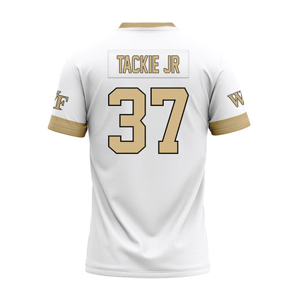 Wake Forest - NCAA Football : William Tackie Jr - White Premium Football Jersey