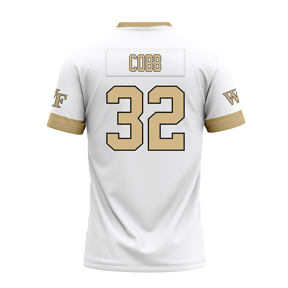 Wake Forest - NCAA Football : Will Cobb - White Premium Football Jersey