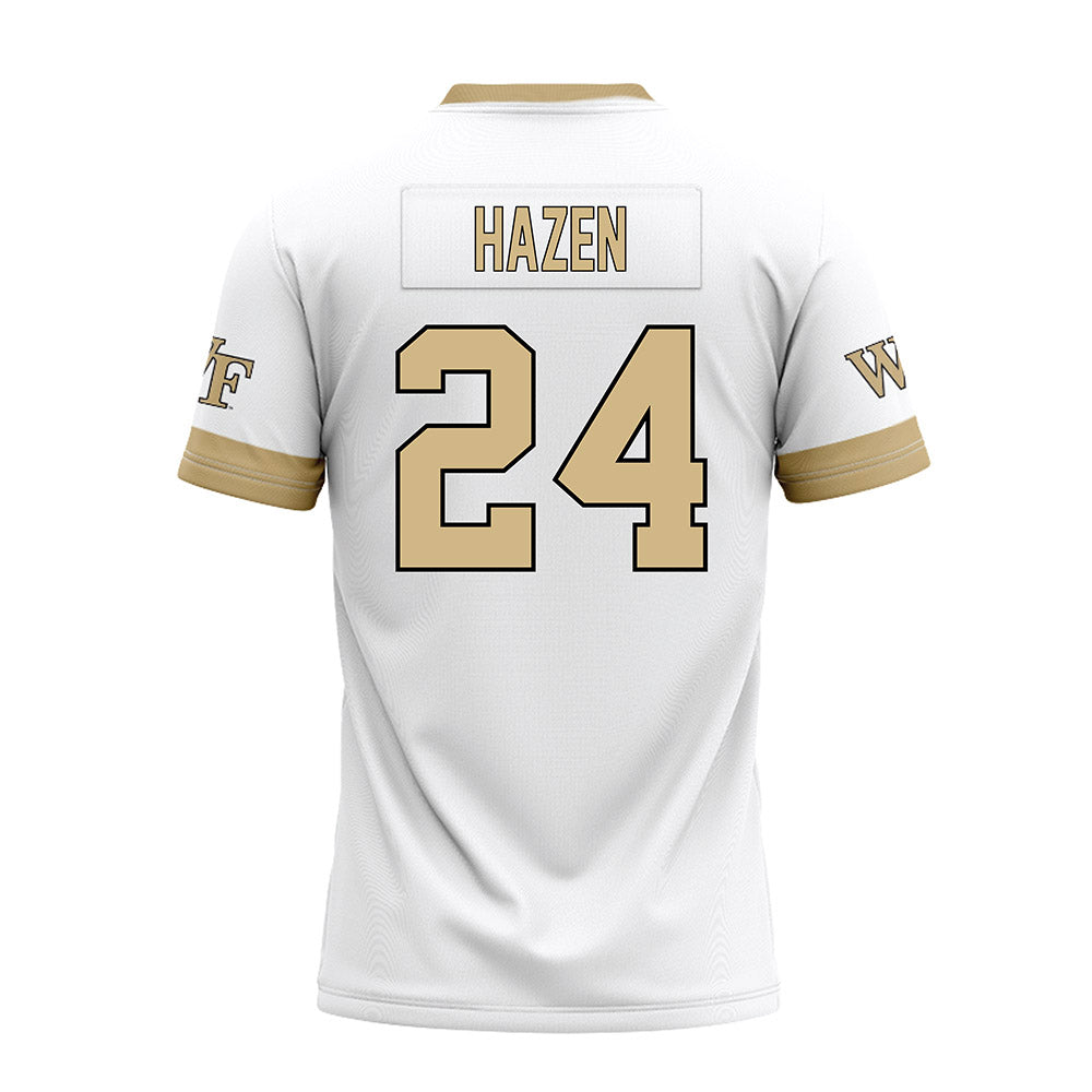 Wake Forest - NCAA Football : Dylan Hazen - White Premium Football Jersey