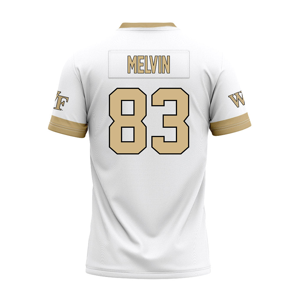 Wake Forest - NCAA Football : Jeremiah Melvin - White Premium Football Jersey