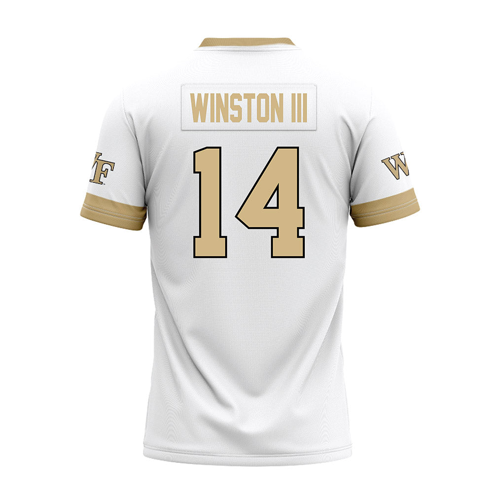 Wake Forest - NCAA Football : Braxton Winston III - White Premium Football Jersey-1