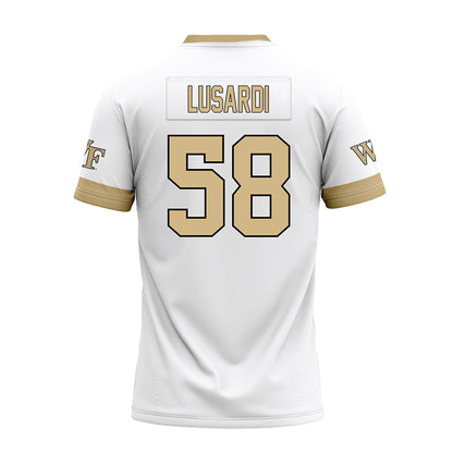 Wake Forest - NCAA Football : Matthew Lusardi - White Premium Football Jersey