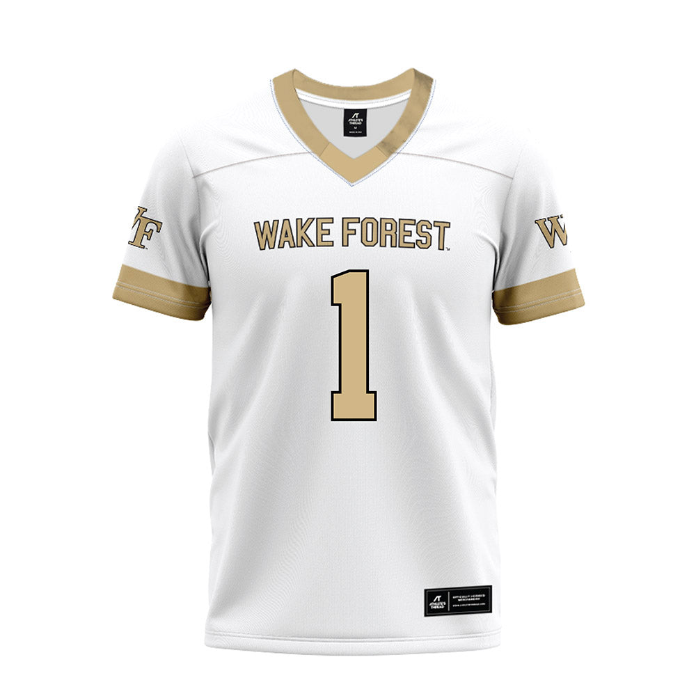 Wake Forest - NCAA Football : Demond Claiborne - White Premium Football Jersey