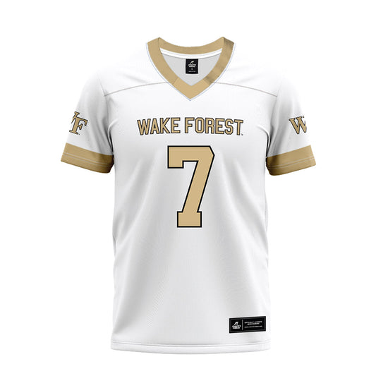 Wake Forest - NCAA Football : Evan Slocum - White Premium Football Jersey