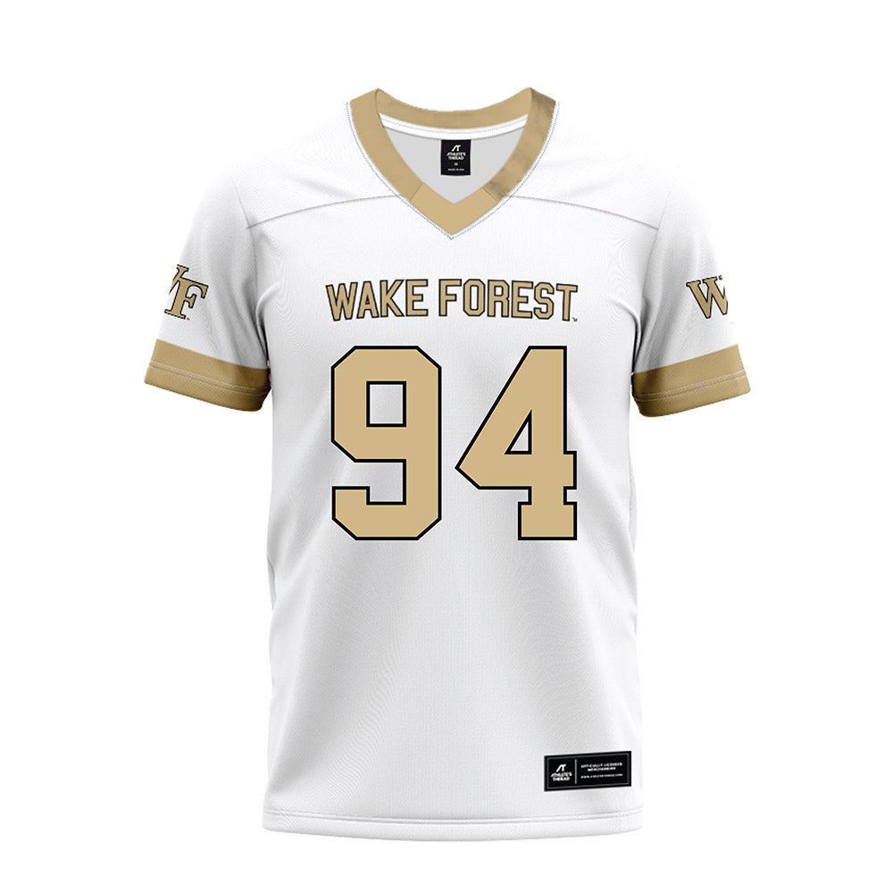 Wake Forest - NCAA Football : Zach Lohavichan - White Premium Football Jersey